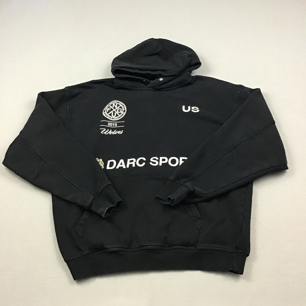 Darc Sport Hoodie Men Medium Black Wolves Forever Graphic Pullover Sweatshirt M